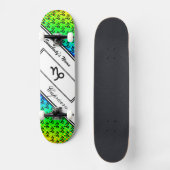 山羊座〔占星術の〕十二宮図シンボル標準by K Yoncich スケートボード (正面)