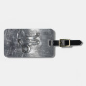 山羊座〔占星術の〕十二宮図シンボル産業スタイル ラゲッジタグ (正面横)