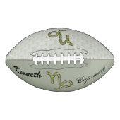 山羊座〔占星術の〕十二宮図シンボル要素by K Yoncich アメリカンフットボール (正面)