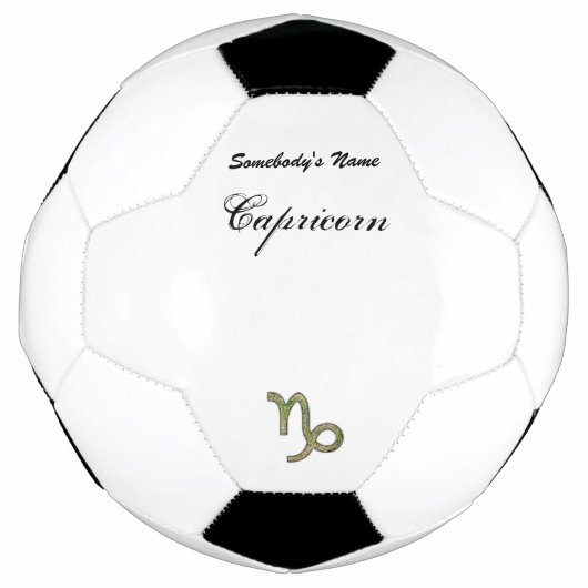 山羊座〔占星術の〕十二宮図シンボル要素by K Yoncich サッカーボール (正面)