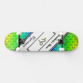 山羊座〔占星術の〕十二宮図シンボル要素by K Yoncich スケートボード (横)