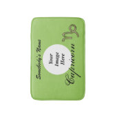 山羊座〔占星術の〕十二宮図シンボル要素by K Yoncich バスマット (正面縦)