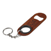 山羊座〔占星術の〕十二宮図シンボルinマホガニースタイルプリント キーホルダー栓抜き (正面アングル)