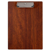 山羊座〔占星術の〕十二宮図シンボルinマホガニースタイルプリント クリップボード (正面)