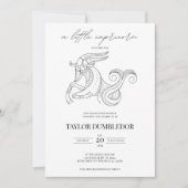 山羊座〔占星術の〕十二宮図スターサイン星占いベビーシャワー 招待状 (正面)