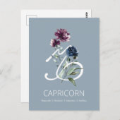 山羊座〔占星術の〕十二宮図スターサイン ポストカード (正面/裏面)