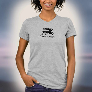 山羊座〔占星術の〕十二宮図スターサイン Tシャツ