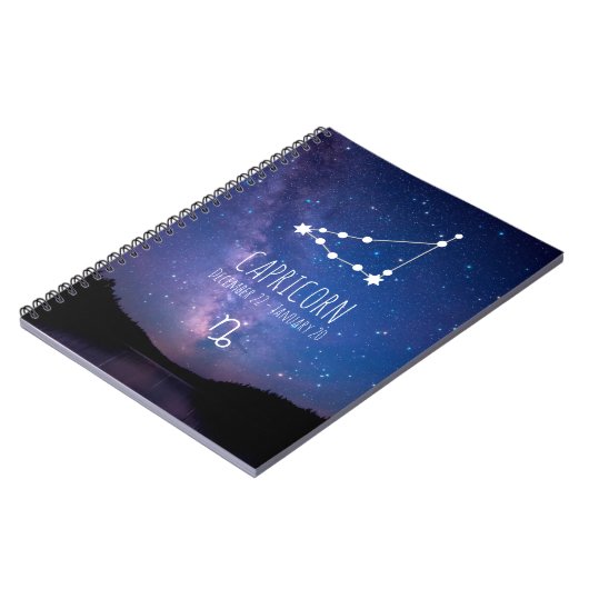 山羊座 |〔占星術の〕十二宮図パーソナライズされた星座 ノートブック (左側)