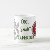 山羊座〔占星術の〕十二宮図パーソナライズされた標識 コーヒーマグカップ (中央)