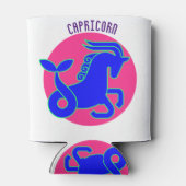 山羊座〔占星術の〕十二宮図パーソナライズされた標識 缶クーラー (裏面)