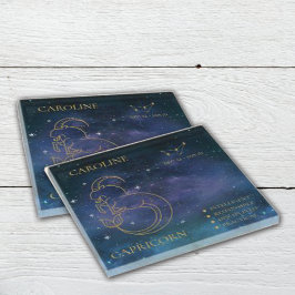 山羊座〔占星術の〕十二宮図占星術の名ギフト ガラスコースター