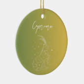 山羊座〔占星術の〕十二宮図占星術星形勾配 セラミックオーナメント (右)