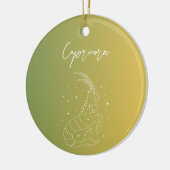 山羊座〔占星術の〕十二宮図占星術星形勾配 セラミックオーナメント (左)