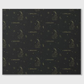 山羊座〔占星術の〕十二宮図占星術星形勾配 ラッピングペーパー (フラット)