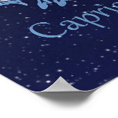 山羊座〔占星術の〕十二宮図標識と星座 ポスター (角)