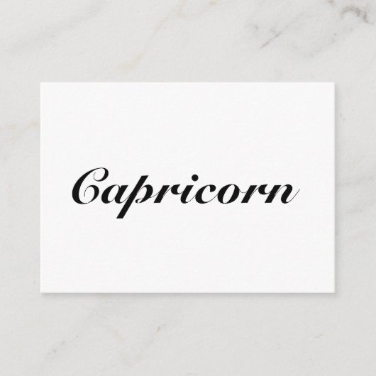 山羊座〔占星術の〕十二宮図標識占星術エレガントクラシック アドバイスカード (正面)