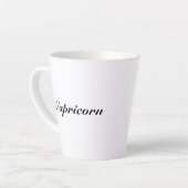 山羊座〔占星術の〕十二宮図標識占星術エレガントクラシック カフェラテマグ (左アングル)