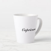 山羊座〔占星術の〕十二宮図標識占星術エレガントクラシック カフェラテマグ (右アングル)