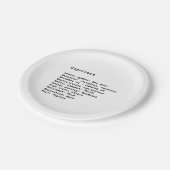 山羊座〔占星術の〕十二宮図標識占星術白黒誕生 ペーパープレート (アングル)