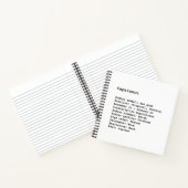 山羊座〔占星術の〕十二宮図標識占星術白黒 ノートブック (内部)