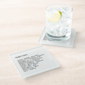 山羊座〔占星術の〕十二宮図標識占星術 ガラスコースター (アングル)