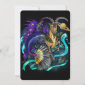 山羊座〔占星術の〕十二宮図標識招待状 招待状 (正面)