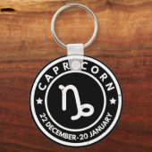 山羊座〔占星術の〕十二宮図標識 キーホルダー (正面)