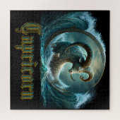 山羊座〔占星術の〕十二宮図標識 ジグソーパズル (横)