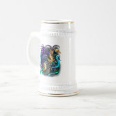 山羊座〔占星術の〕十二宮図標識 ビールジョッキ (正面左)