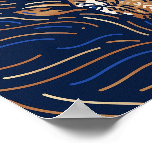 山羊座〔占星術の〕十二宮図標識 |〔占星術の〕十二宮図デジタルプリント ポスター (角)