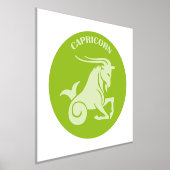 山羊座,〔占星術の〕十二宮図標識，占星術，占星術 箔ポスター (レイダウン)