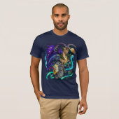 山羊座〔占星術の〕十二宮図標識 Tシャツ (正面フル)