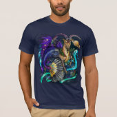 山羊座〔占星術の〕十二宮図標識 Tシャツ (正面)