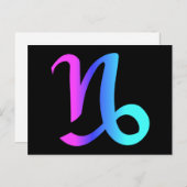 山羊座〔占星術の〕十二宮図看板 ポストカード (正面/裏面)