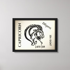 山羊座〔占星術の〕十二宮図記号 キャンバスプリント