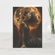 山羊座〔占星術の〕十二宮図、タロット、占星術、誕生日カード