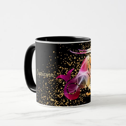 山羊座〔占星術の〕十二宮図 マグカップ (正面左)