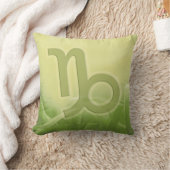 「山羊座」地球標識〔占星術の〕十二宮図装飾用クッション クッション (ブランケット)