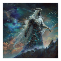 山羊座（戦略家）〔占星術の〕十二宮図看板ポスター