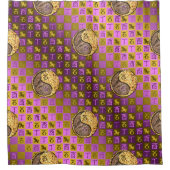 山羊座 & 火の酉年 シャワーカーテン (正面)