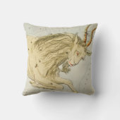 山羊座、第十占星術の〔占星術の〕十二宮図標識 クッション (裏面)