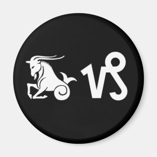 山羊座（記号付き） マグネット (正面)