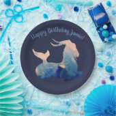 山羊座、誕生日カスタム紙プレート ペーパープレート (パーティー)