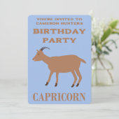 山羊座 誕生日 ごとく オーダーメイド バースデー 招待状 (スタンド正面)