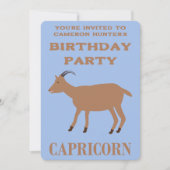 山羊座 誕生日 ごとく オーダーメイド バースデー 招待状 (正面)