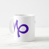 山羊座（青） コーヒーマグカップ (正面左)