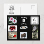 山羊座 1月 誕生月 ポストカード (正面/裏面)