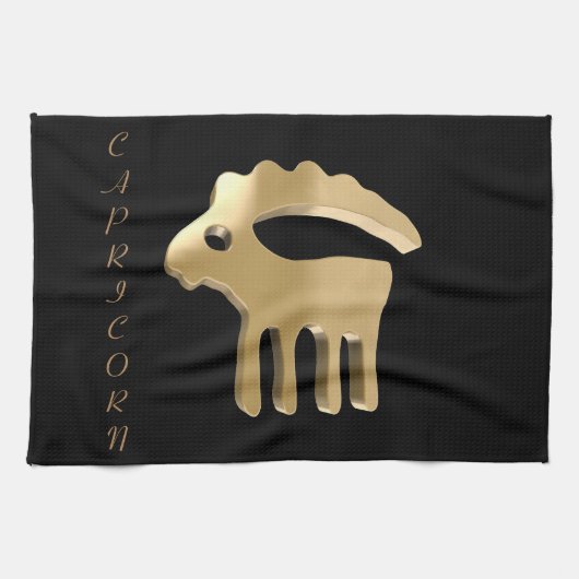 山羊座、Capricorno キッチンタオル (横)