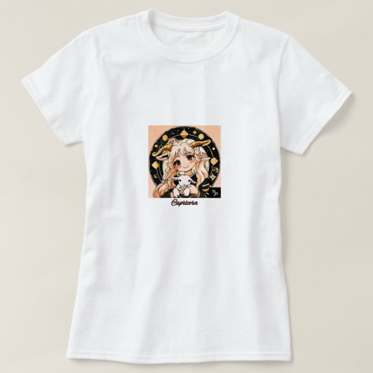山羊座 Tシャツ (デザイン正面)
