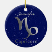 山羊座Sun記号（名前あり） セラミックオーナメント (裏面)
